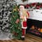 4ft. Musical Santa Claus with Lighted Christmas Tree & Teddy Bear Standing Christmas Figure